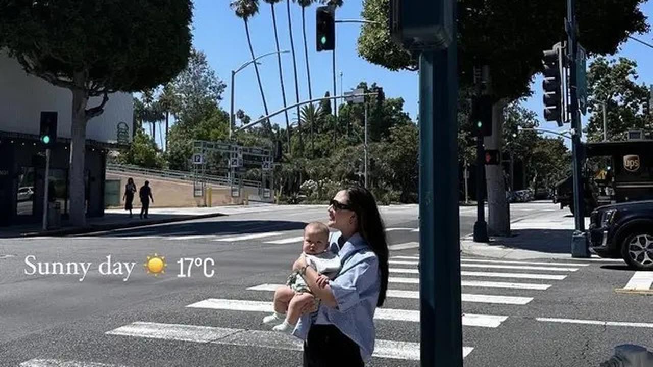 8 Outfit Jessica Mila Bersama Anaknya Berada di Amerika Serikat Bergaya Kasual hingga Glamor Menghadiri Pernikahan Anak Hary Tanoesoedibjo