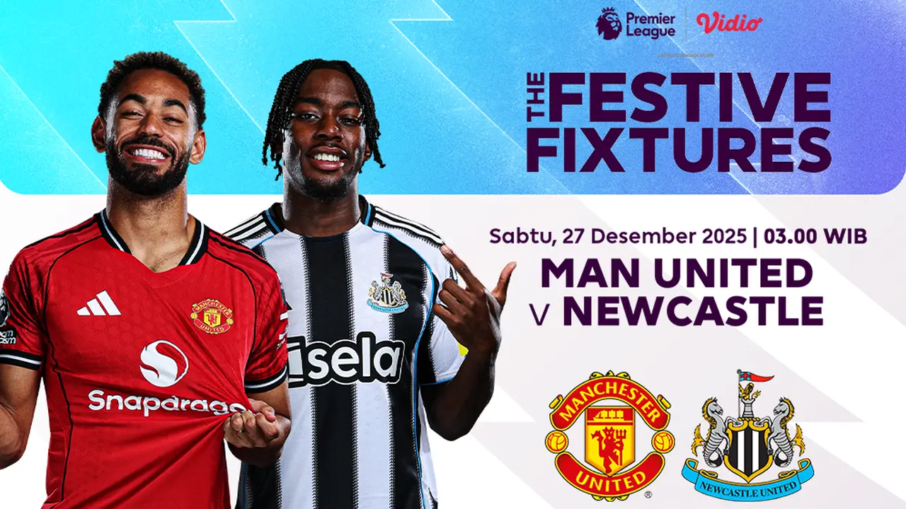 Live streaming Manchester United vs Newcastle United, eksklusif di Vidio. (sumber: dok. Vidio.com)