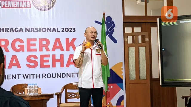 Jelang Hari Olahraga Nasional 2023 IDI dan PORSI kenalkan olahraga roundnet