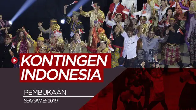Berita video penampilan kontingen Indonesia saat acara pembukaan SEA Games 2019, Sabtu (30/11/2019).