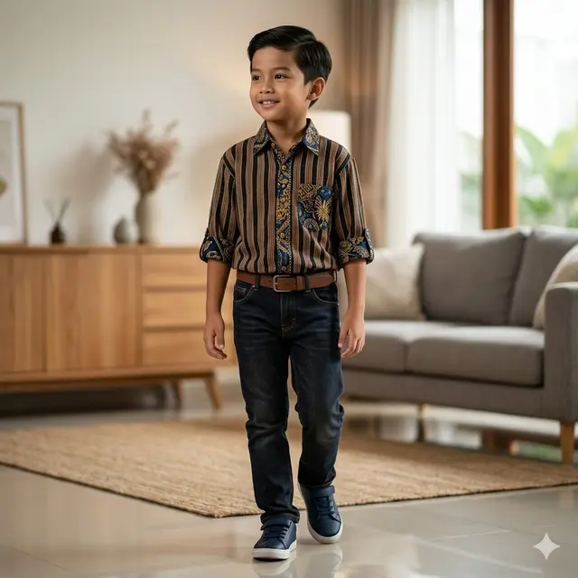 Model Baju Lurik Anak Laki-Laki