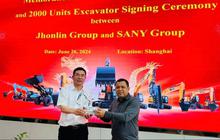 Jhonlin Group Teken MoU Pemesanan 2.000 Ekskavator dengan SANY Group