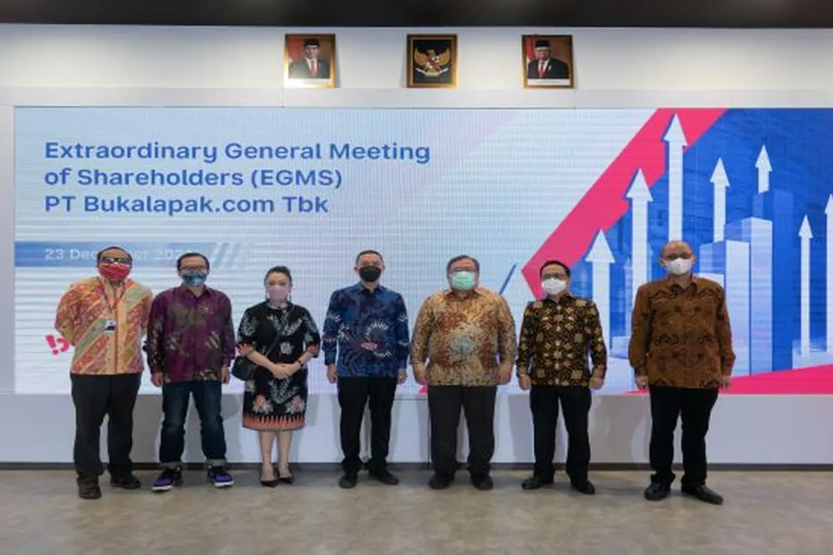 RUPSLB PT Bukalapak.com Tbk pada Kamis, 23 Desember 2021 (Foto: Bukalapak)