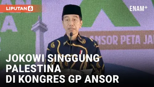 VIDEO: Jokowi Ajak GP Ansor Terus Perjuangkan Kemerdekaan Palestina