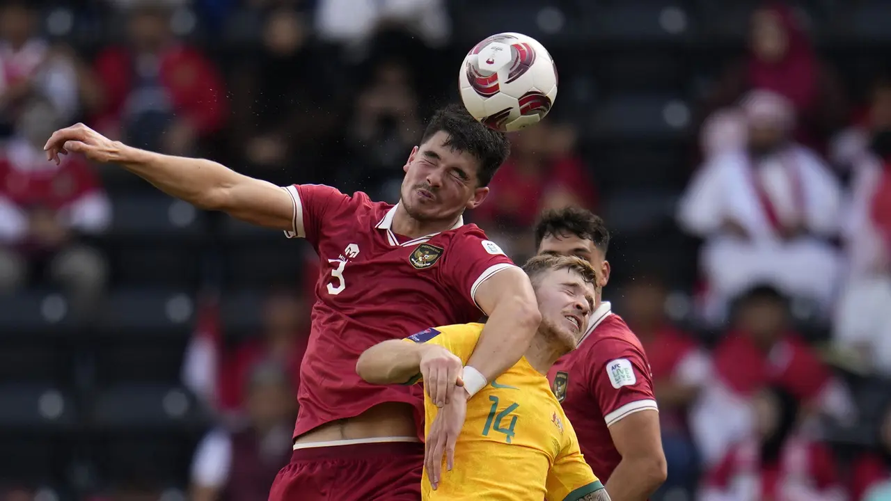 Foto: Perjuangan Maksimal Timnas Indonesia saat Melawan Australia di Babak 16 Besar Piala Asia 2023