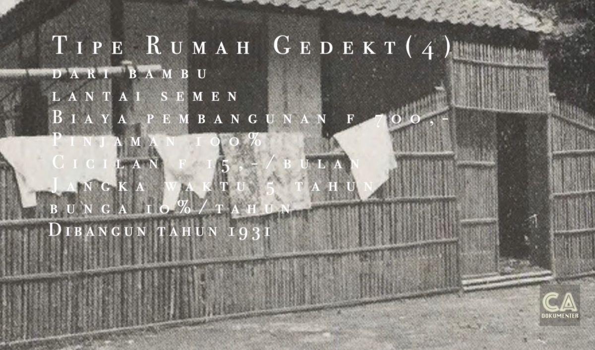 Rumah Gedekt 4 Sudah Memakai Lantai Semen