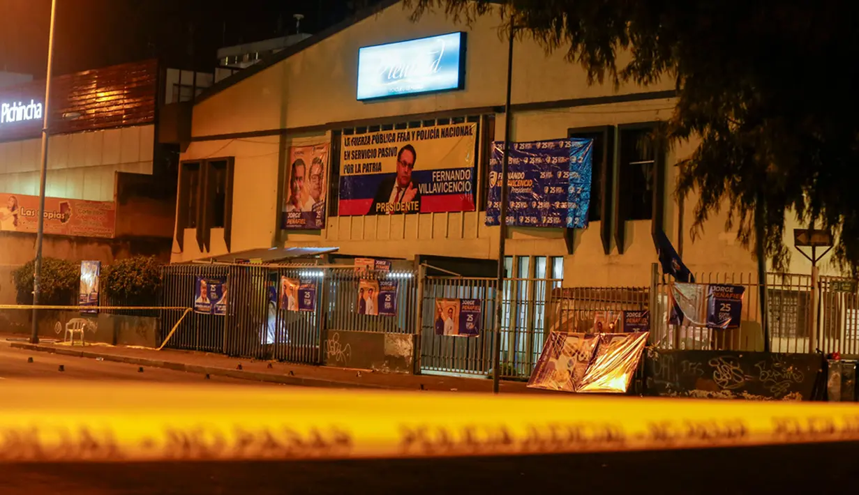 Kabar penembakan Villavicencio dikonfirmasi oleh Presiden Guillermo Lasso. (AP Photo/Juan Diego Montenegro)