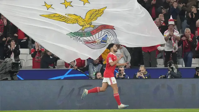 Benfica Pesta Gol ke gawang Club Brugge dan Lolos ke Perempatfinal Liga Champions