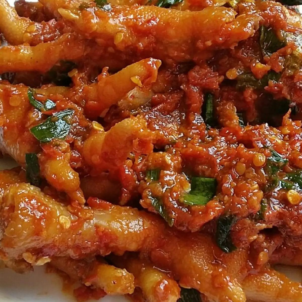 Menu Masakan Ceker Setan Rica-Rica