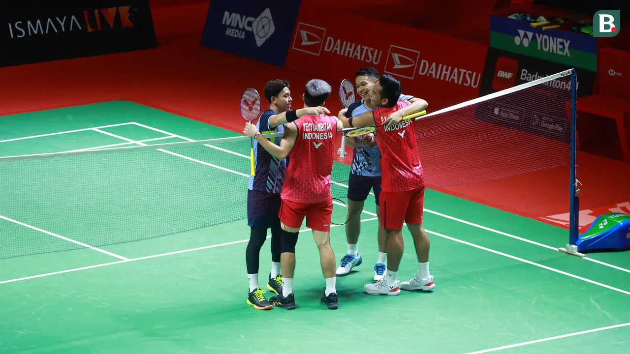 Pramudya Kusumawardana/Yeremia Rambitan Vs Fajar Alfian/Muhammad Rian Ardianto di Indonesia Masters 2023