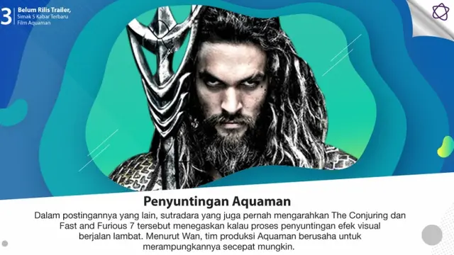 [Bintang] Belum Rilis Trailer, Simak 5 Kabar Terbaru Film Aquaman