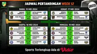 Jadwal Live Streaming IBL Tokopedia 2024 Week 12 di Vidio. (Sumber: dok. vidio.com)