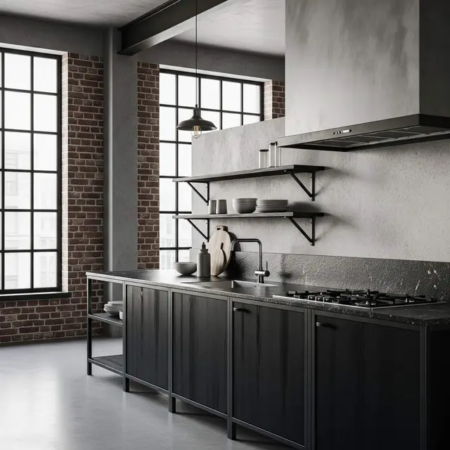 Desain Dapur dengan Kitchen Set Single Line Minimalis