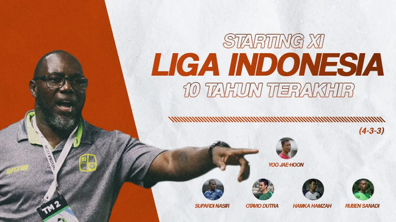 Starting XI terbaik Liga Indonesia 10 tahun terakhir versi Bola.com