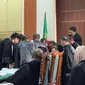 Suasana persidangan lanjutan kasus tambang mineral dan batubara yang digelar di Pengadilan Negeri Makassar, Rabu (26/6/2023)
