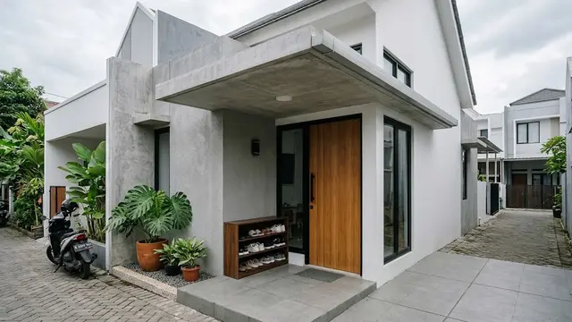 Atap Tambahan Model Dak Beton Sederhana