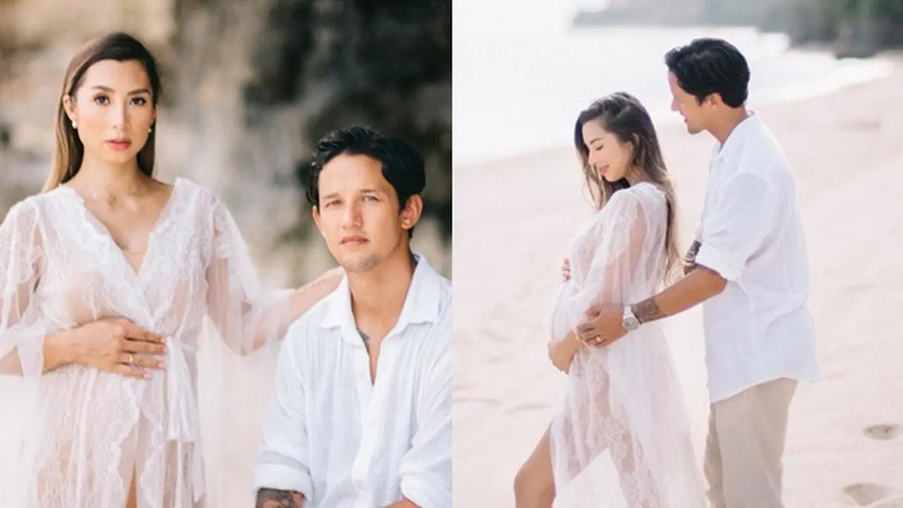 6 Potret Maternity Shoot Jennifer Bachdim, Romantis Bareng Irfan Bachdim