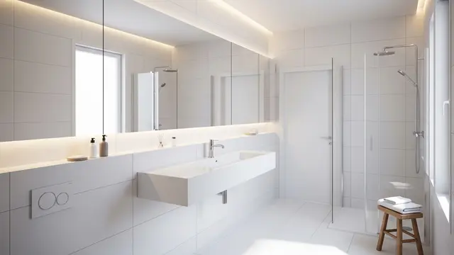 Cermin Besar untuk Ilusi Ruang Kamar Mandi Lebih Luas