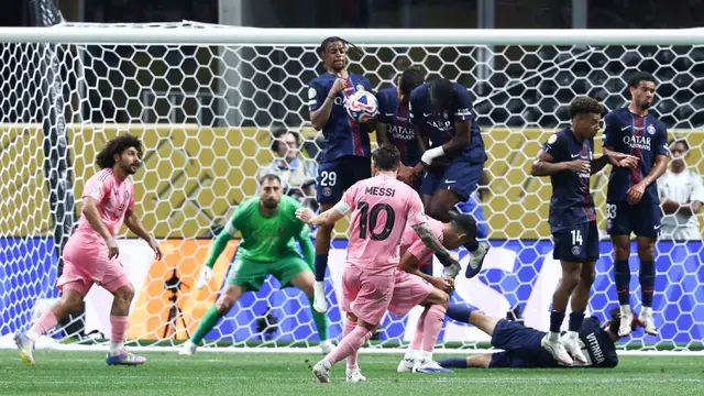 Foto: Momen Reuni Lionel Messi dan PSG Berujuh Pahit, Inter Miami Babak Belur