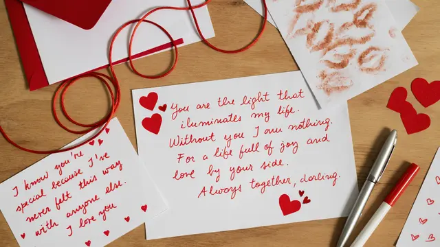 Ilustrasi surat cinta untuk pacar