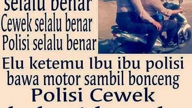 Kumpulan Meme Ibu-Ibu Naik Motor di Jalan Raya, Dijamin Bikin Cekikikan (ist)