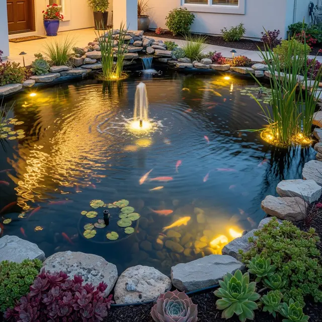 Ide Kolam Ikan Depan Rumah yang Tetap Cantik Saat Musim Kemarau