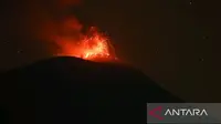 Gunung Ile Lewotolok Erupsi 2 Kali Pagi Ini, Terdengar Dentuman