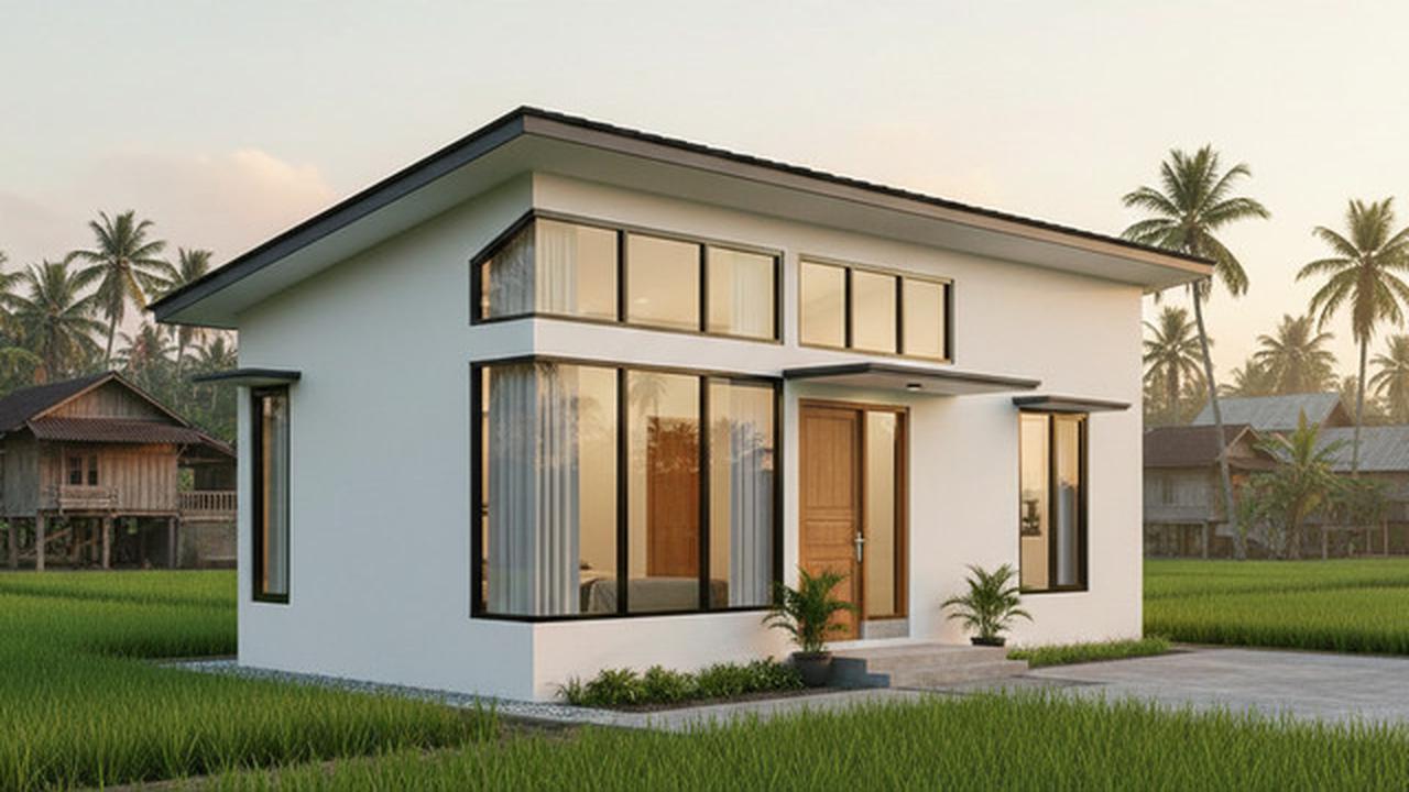 7 Gambar Rumah Minimalis di Kampung, Sederhana tapi Modern dan Bikin Nyaman Keluarga