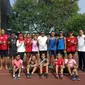 Timnas Triathlon Indonesia di pentas Asian Games 2018. (Bola.com/Dok. PP FTI)