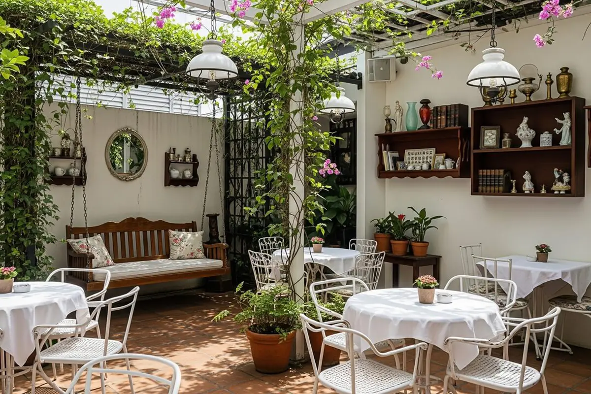 Desain Halaman Belakang Rumah Jadi Tempat Ngopi ala Cafe