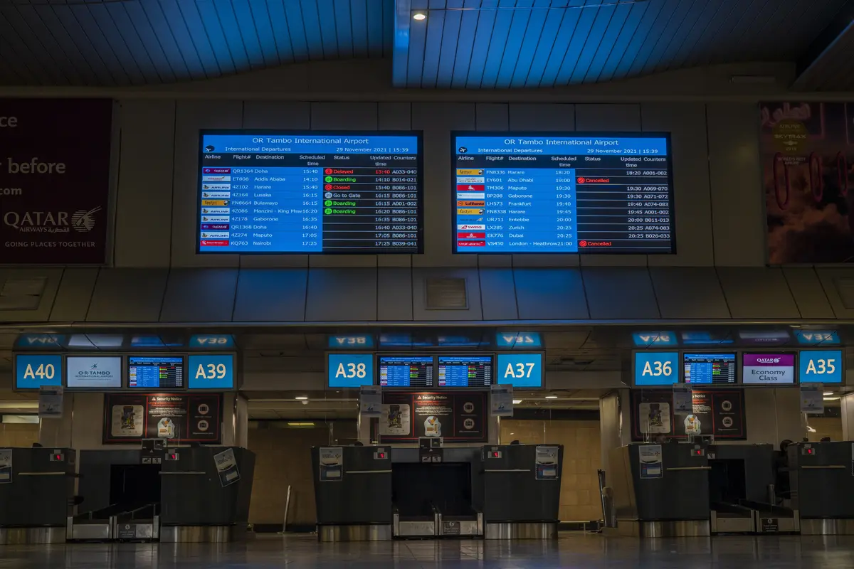Muncul Varian Omicron, Bandara Afrika Selatan Sepi
