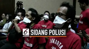 Sidang perdana polusi udara Jakarta hari ini mulai digelar di Pengadilan Negeri Jakarta Pusat. Selain Presiden, Menteri Lingkungan Hidup, Menteri Kesehatan, serta 3 Gubernur menjadi tergugat.