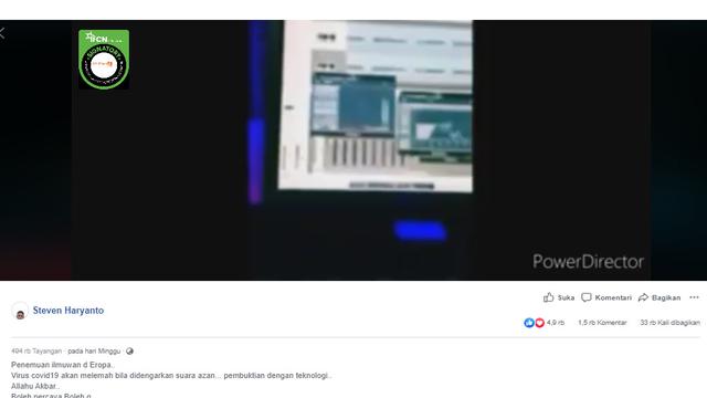 Cek Fakta Video Ini Bukan Bukti Suara Azan Lemahkan Virus Corona Covid 19 Cek Fakta Liputan6 Com