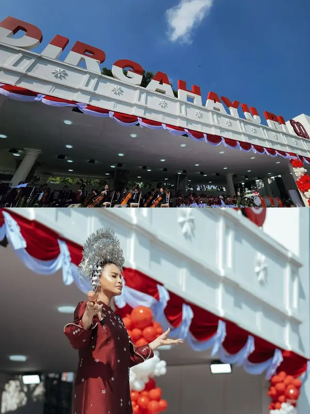 Potret Tampilan Anggun Rossa Kenakan Kebaya Janggan Bertabur Payet di Istana Merdeka