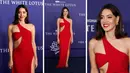 Foto kolase Aubrey Plaza saat menghadiri Premiere Musim 2 Los Angeles Seri Asli HBO "The White Lotus" di Goya Studios di Los Angeles, California pada 20 Oktober 2022. (AP Photo/Chris Pizzello)