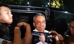 Menteri Keuangan Suahasil Nazara di Kompleks Istana Kepresidenan, Jakarta, Rabu (16/9/2026).