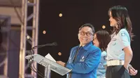 Ketua Umum Zulkifli Hasan saat membuka Rakernas PAN di JIExpo, Kemayoran, Jakarta Pusat, Minggu (29/5/2016) malam. (Liputan6.com/Faizal Fanani)