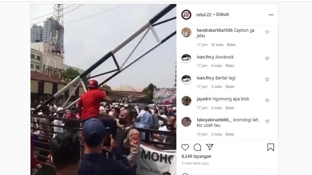 Ormas geruduk Polres Depok