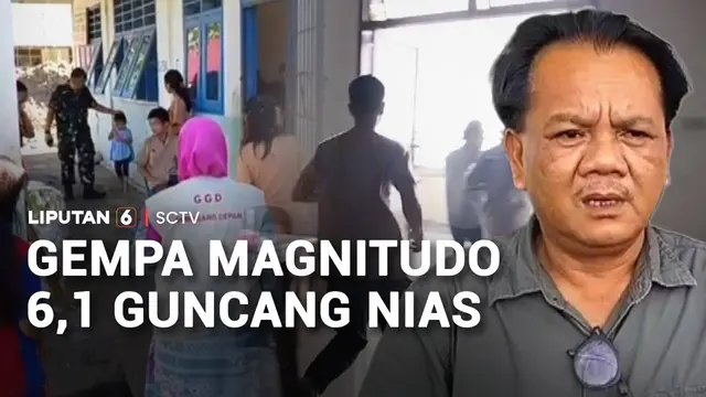 Gempa Magnitudo 6,1 Guncang Nias