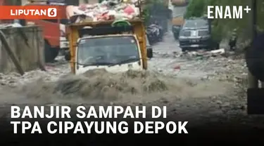 Ngenes! Banjir Sampah Landa TPA Cipayung Depok