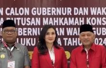 Hadiri Penetapan Gubernur Maluku Utara, Sherly Tjoanda Tampil Cantik dengan Baju Warna Merah