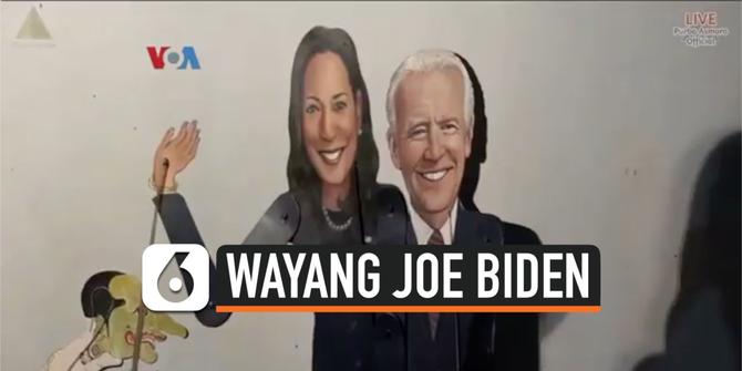 VIDEO: Wayang Joe Biden dan Kamala Harris Tampil di Solo, Lihat Aksinya!