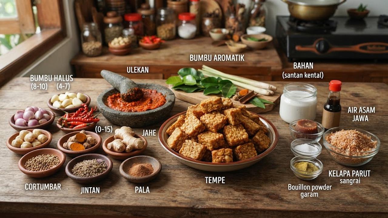 Resep Tempe Bumbu Rendang Kering