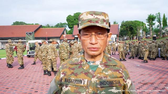 Menteri Agama (Menag) Nasaruddin Umar saat mengikuti Retreat Kabinet merah putih di Akademi Militer (Akmil), Magelang, Jawa Tengah.