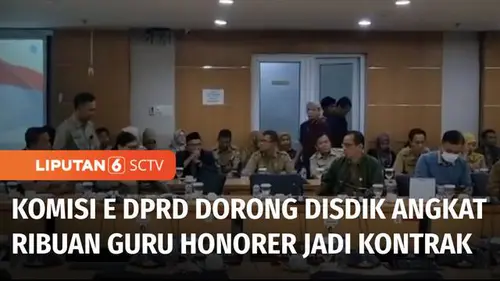 VIDEO: Kebijakan Cleansing, Komisi E DPRD Dorong Pemprov Jakarta Rekrut Ribuan Guru Honorer