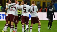 Selebrasi Torino (AFP PHOTO / GIUSEPPE CACACE)