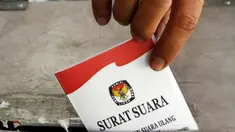 Ilustrasi pemilih surat suara.