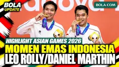 Momen Emas Indonesia! Leo Rolly Carnando/Daniel Marthin Naik Podium Asian Games 2026