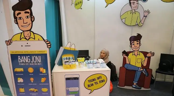 Booth Bang Joni di IESE 2017. Liputan6.com/Dewi Widya Ningrum