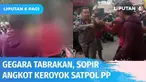 Gara-gara tabrakan di jalan raya, Satpol PP di Tangsel dianiaya sejumlah sopir angkot hingga menderita luka di wajah. Para pelaku pengeroyokan diduga berada dalam pengaruh minuman keras.